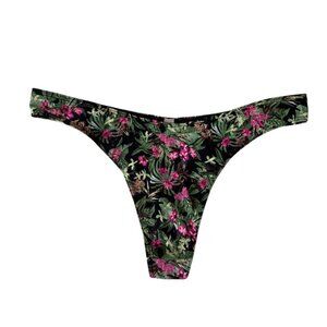 Victoria’s Secret High Leg Thong – Floral Print Strong Waistband Underwear NWT